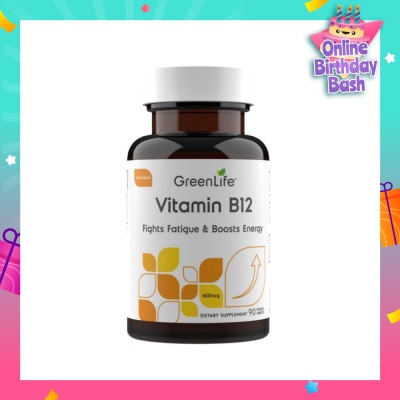 GREENLIFE Vitamin B12 (Supports Healthy Red Blood Cells And Immune System Function) 90s
