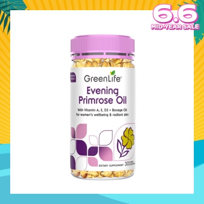 GREENLIFE Evening Primrose Oil With Borage Oil 300s