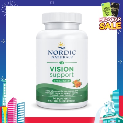 NORDIC NATURALS Vision Support (Promotes Healthy Eye Moisture And Tear Production) Softgels 60s