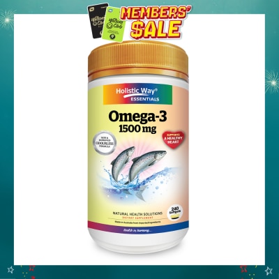 HOLISTIC WAY - Essentials Omega-3 1500mg Dietary Supplement Softgel 240s