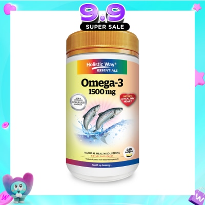 HOLISTIC WAY - Essentials Omega-3 1500mg Dietary Supplement Softgel 240s image