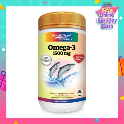 HOLISTIC WAY Essentials Omega-3 1500mg Dietary Supplement Softgel 240s