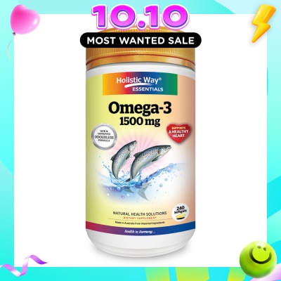 HOLISTIC WAY Essentials Omega 3 1500mg Dietary Supplement Softgel 240s image