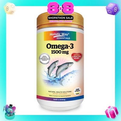 HOLISTIC WAY - Essentials Omega-3 1500mg Dietary Supplement Softgel 240s