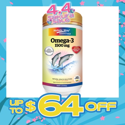 HOLISTIC WAY - Essentials Omega-3 1500mg Dietary Supplement Softgel 240s