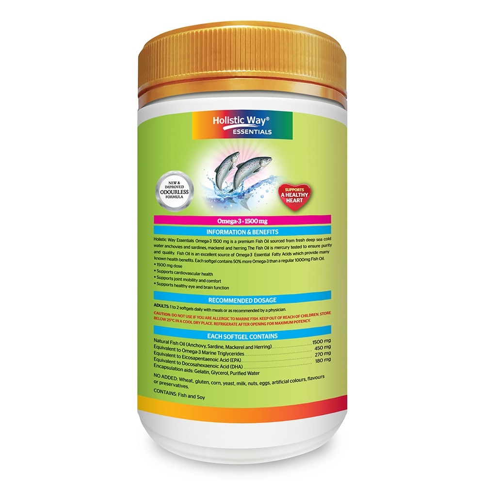 Essentials Omega-3 1500mg Dietary Supplement Softgel 240s