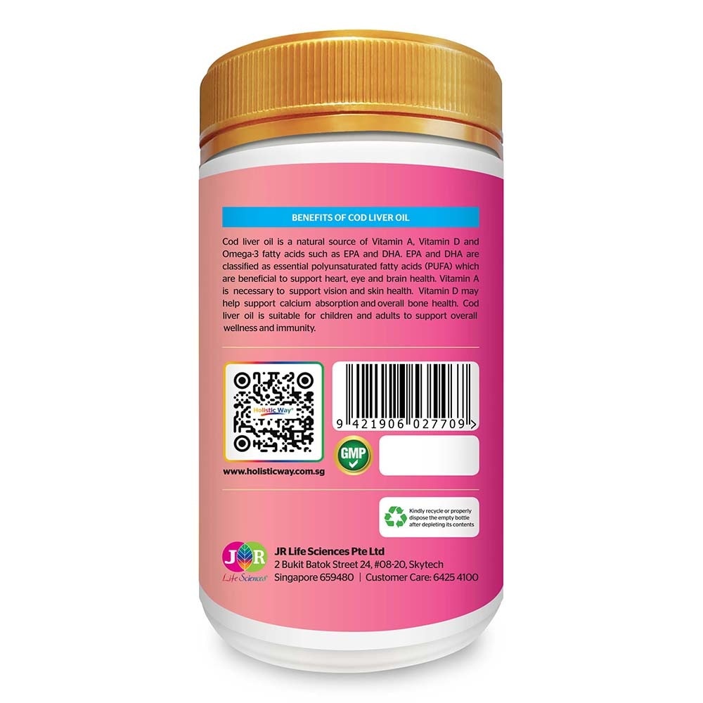 Essentials Cod Liver Oil 400mg Dietary Supplement Softgel 200s