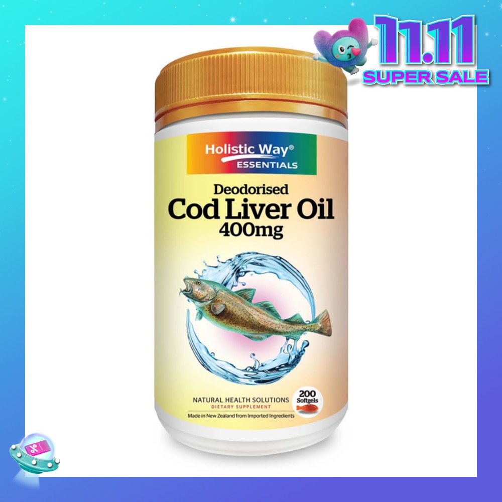 Essentials Cod Liver Oil 400mg Dietary Supplement Softgel 200s