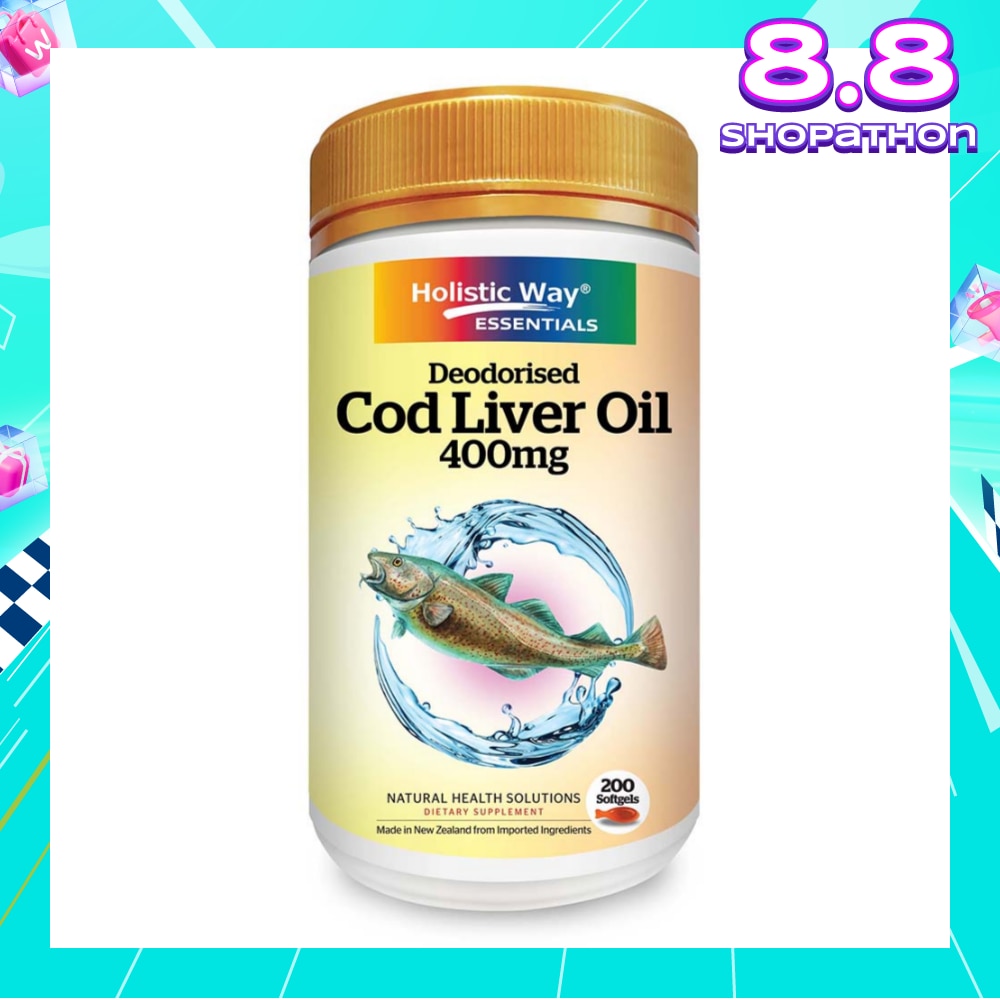 Essentials Cod Liver Oil 400mg Dietary Supplement Softgel 200s