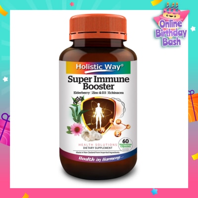 HOLISTIC WAY Super Immune Booster Dietary Supplement Vegetarian Capsule 60s