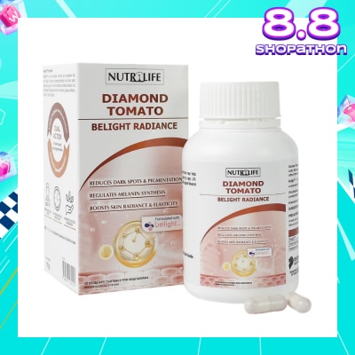 NUTRILIFE Diamond Tomato Belight Radiance Vegetarian Capsule (To Reduce & Prevent Hyperpigmentation) 30s