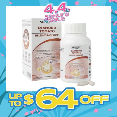 NUTRILIFE - Diamond Tomato Belight Radiance Vegetarian Capsule (To Reduce & Prevent Hyperpigmentation) 30s