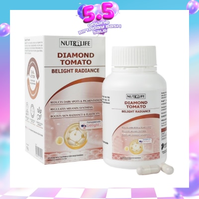 NUTRILIFE - Diamond Tomato Belight Radiance Vegetarian Capsule (To Reduce & Prevent Hyperpigmentation) 30s