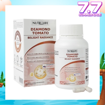 NUTRILIFE Diamond Tomato Belight Radiance Vegetarian Capsule (To Reduce & Prevent Hyperpigmentation) 30s
