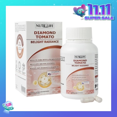NUTRILIFE Diamond Tomato Belight Radiance Vegetarian Capsule (To Reduce & Prevent Hyperpigmentation) 30s