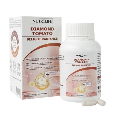 NUTRILIFE Diamond Tomato Belight Radiance Vegetarian Capsule (To Reduce & Prevent Hyperpigmentation) 30s