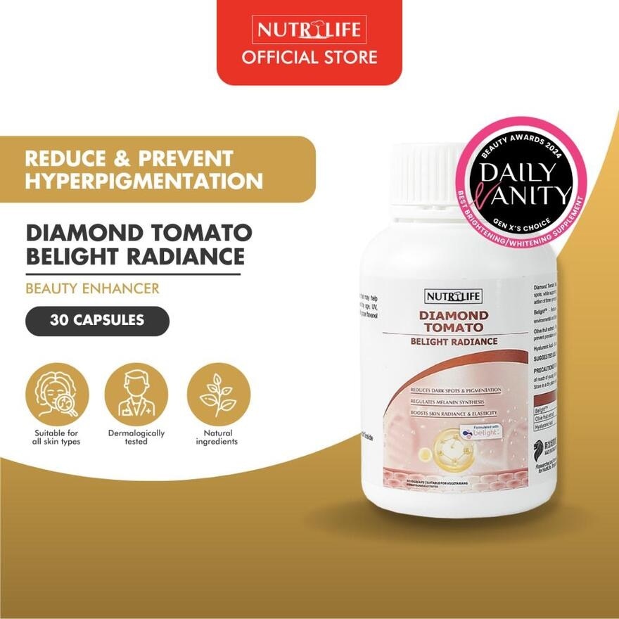 Diamond Tomato Belight Radiance Vegetarian Capsule (To Reduce & Prevent Hyperpigmentation) 30s