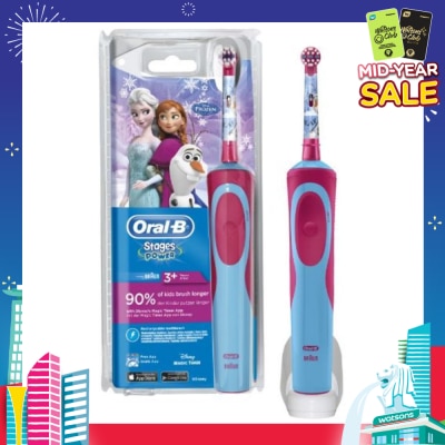 ORAL-B Stages Power 3+ Years Soft Electric Toothbrush (Frozen) 1 Count