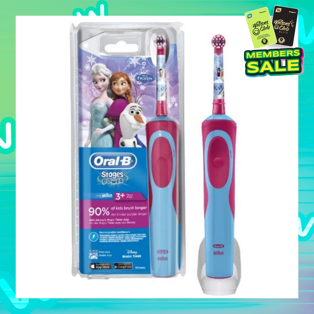 Stages Power 3+ Years Soft Electric Toothbrush (Frozen) 1 Count