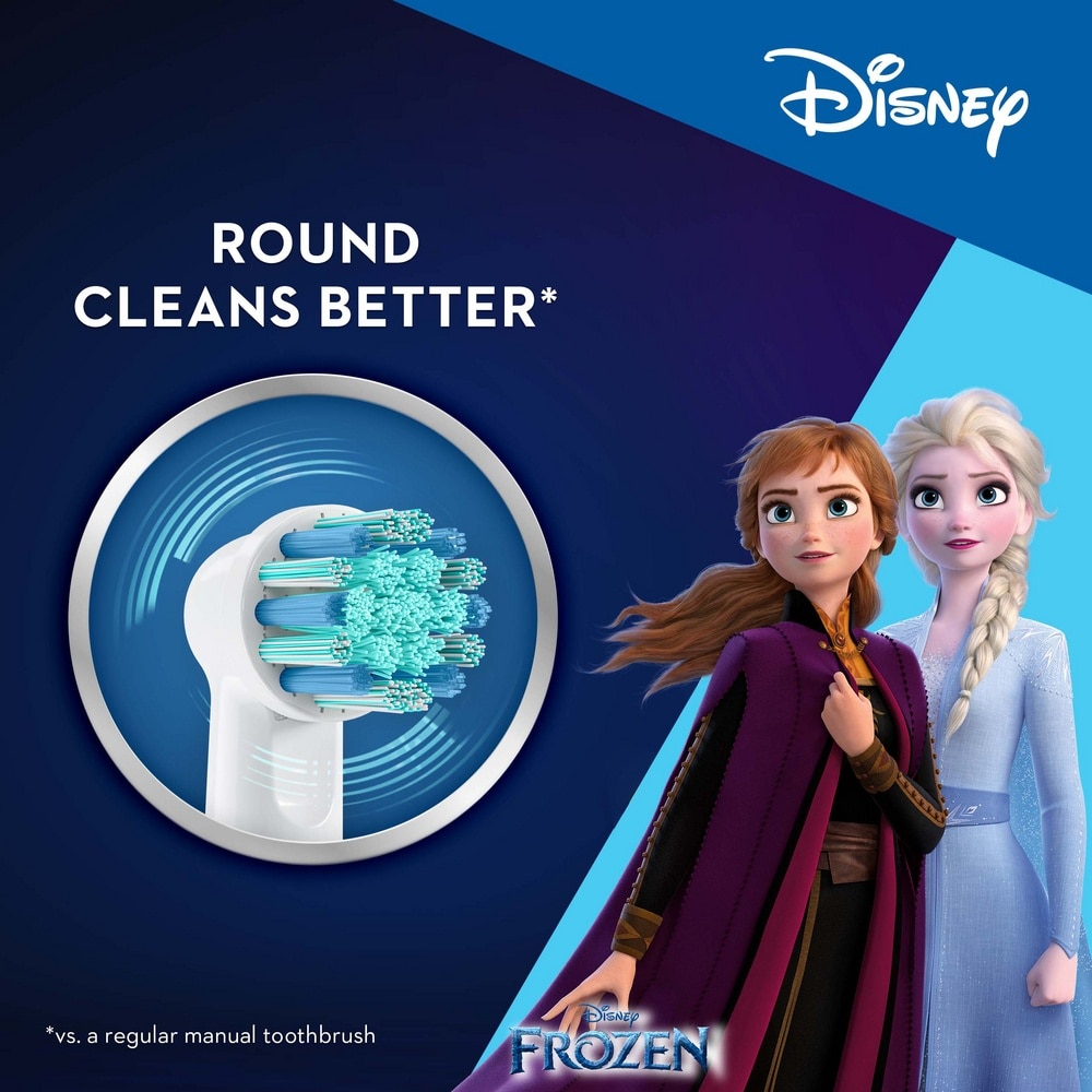 Kids Frozen 3+ Years Clean Electric Toothbrush Replacement Head 2s