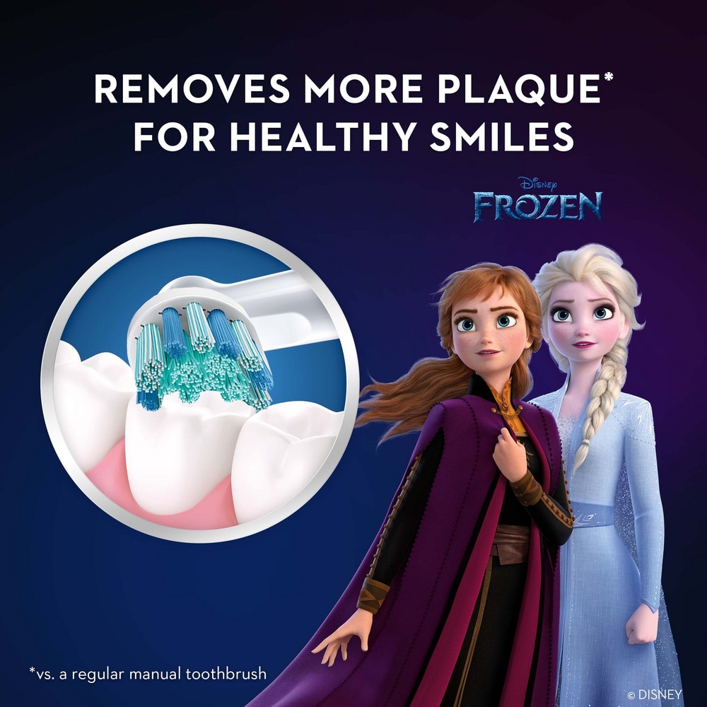 Kids Frozen 3+ Years Clean Electric Toothbrush Replacement Head 2s