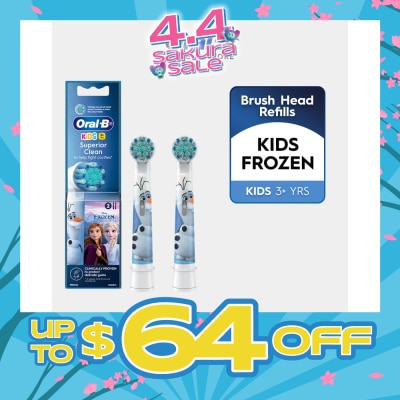 ORAL-B - Kids Frozen 3+ Years Clean Electric Toothbrush Replacement Head 2s
