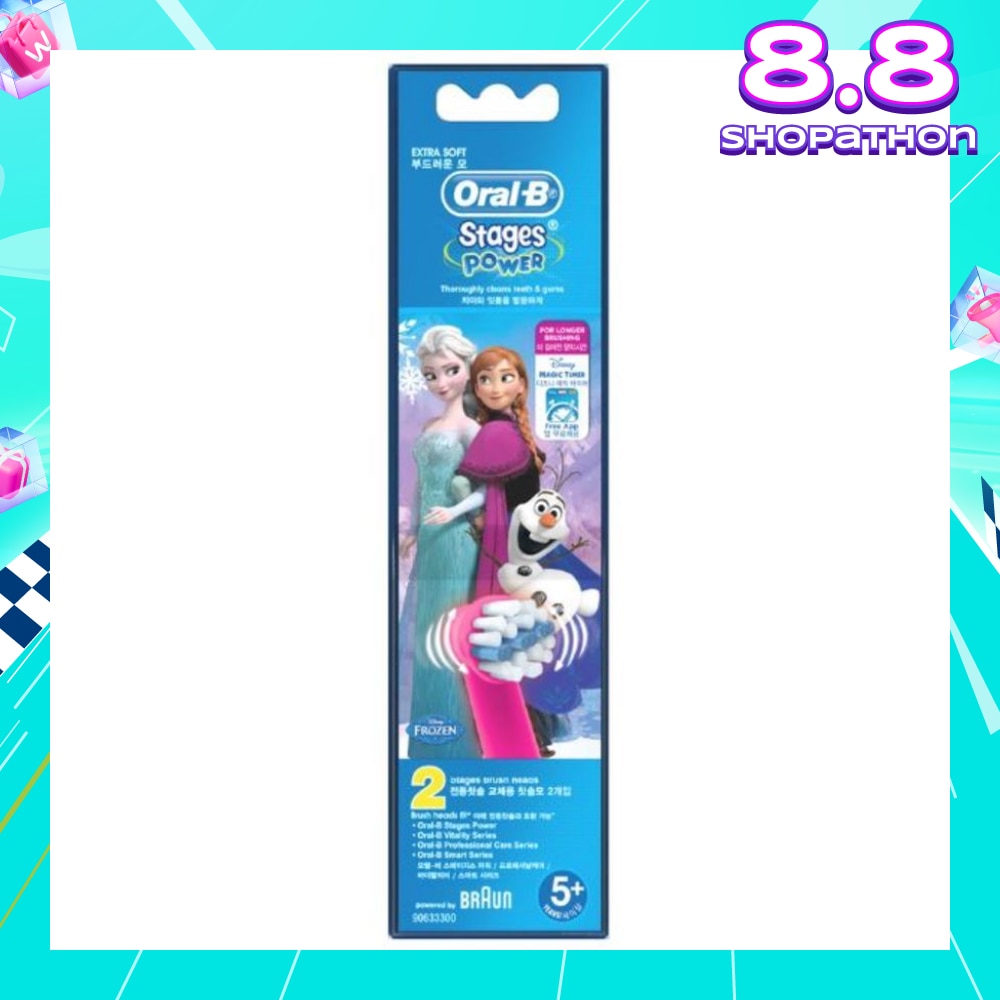 Stages Power Toothbrush Heads Featuring Frozen Characters 2 Count