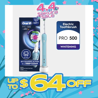 ORAL-B - Pro 500 Turquoise Whitening Electric Toothbrush 1s