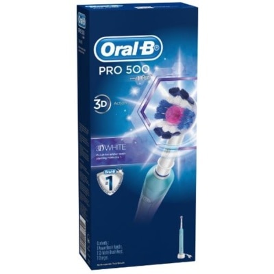 ORAL-B Pro 500 3DWhite Electric Toothbrush Powered By Braun