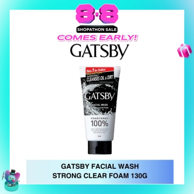 GATSBY - Facial Wash Strong Clear Foam 130g