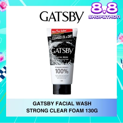 GATSBY Facial Wash Strong Clear Foam 130g