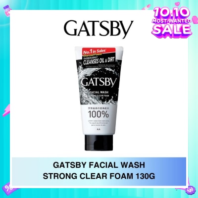GATSBY Facial Wash Strong Clear Foam 130g