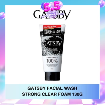 GATSBY - Facial Wash Strong Clear Foam 130g