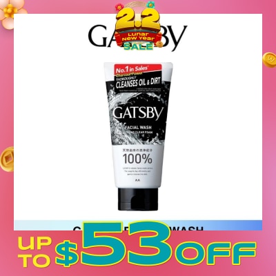 GATSBY Facial Wash Strong Clear Foam 130g