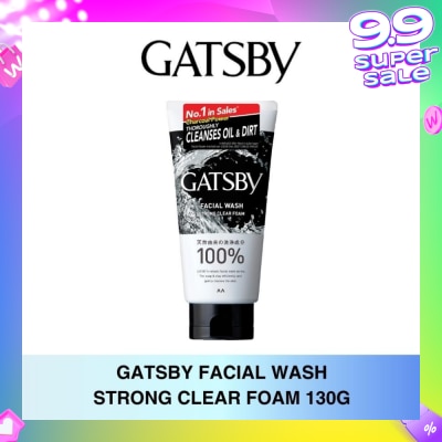 GATSBY Facial Wash Strong Clear Foam 130g