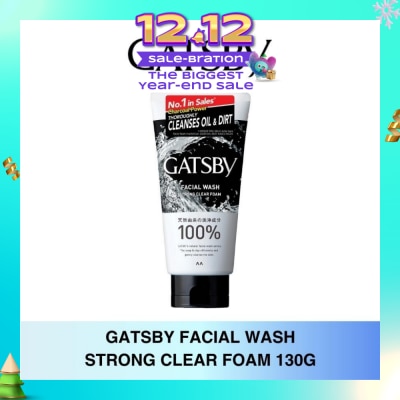 GATSBY Facial Wash Strong Clear Foam 130g