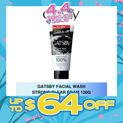 GATSBY - Facial Wash Strong Clear Foam 130g