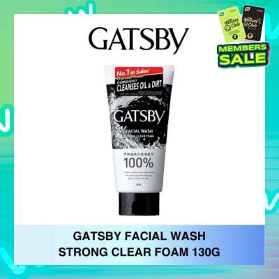 GATSBY Facial Wash Strong Clear Foam 130g