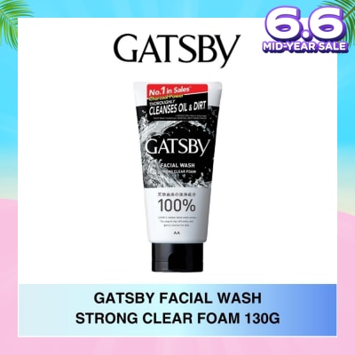 GATSBY Facial Wash Strong Clear Foam 130g
