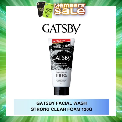 GATSBY - Facial Wash Strong Clear Foam 130g