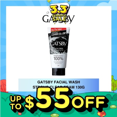 GATSBY Facial Wash Strong Clear Foam 130g