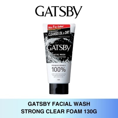 GATSBY Facial Wash Strong Clear Foam 130g