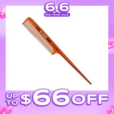KENT BRUSHES - A8T (Handmade Fine Tail Comb For Backcombing, Seperating And Sectioning Hair) 1s