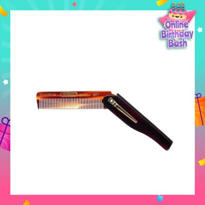 KENT BRUSHES A20T (Handmade Folding Pocket Comb With Clip For Men) 1s