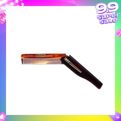 KENT BRUSHES A20T (Handmade Folding Pocket Comb With Clip For Men) 1s