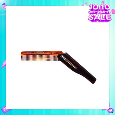 KENT BRUSHES A20T (Handmade Folding Pocket Comb With Clip For Men) 1s