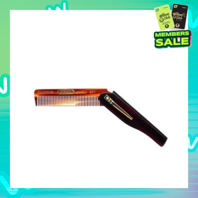 KENT BRUSHES A20T (Handmade Folding Pocket Comb With Clip For Men) 1s