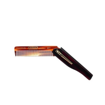 KENT BRUSHES A20T (Handmade Folding Pocket Comb With Clip For Men) 1s