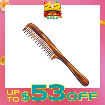 KENT BRUSHES A21T (Handmade 200Mm Double Row Detangling Comb) 1s