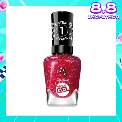 SALLY HANSEN Miracle Gel Holiday (912 Peppermint) Helps To Create A Look That Feels Professional Yet Is Easily Achieved At Home 14.7ml